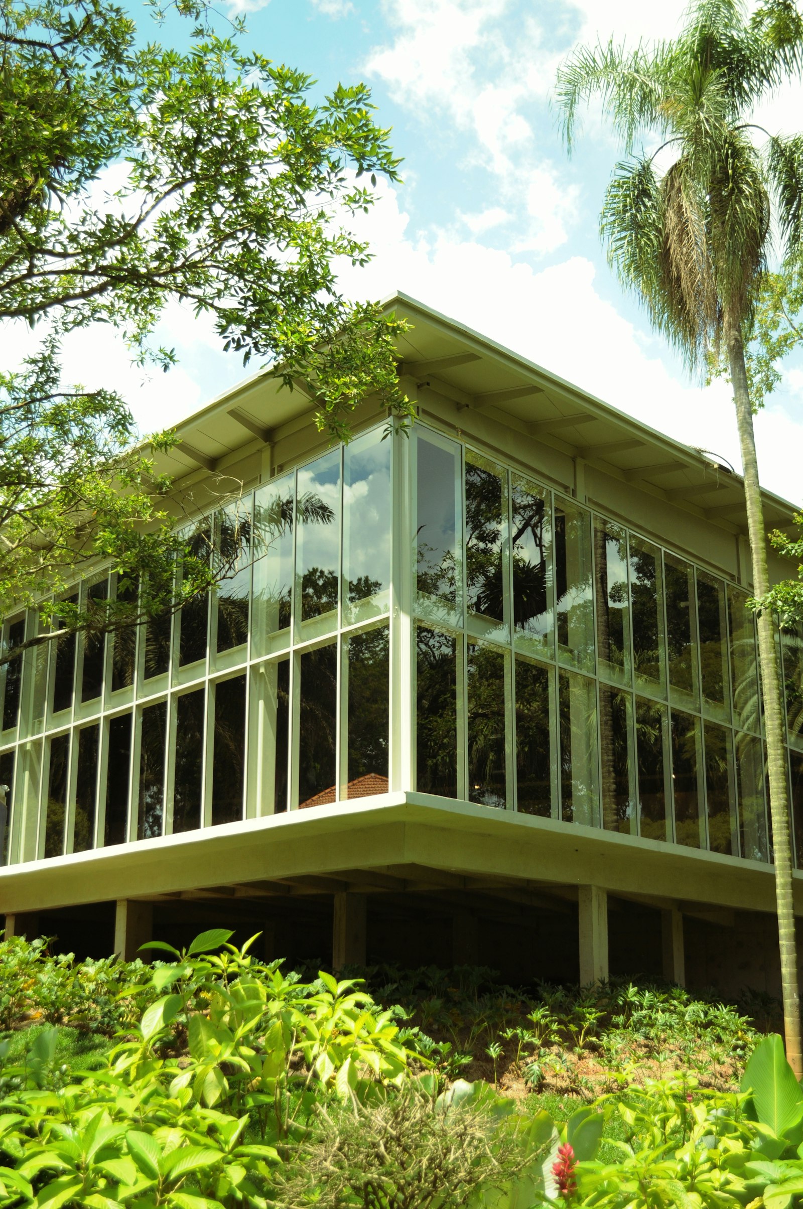 The Glasshouse, a glass-walled garden residence